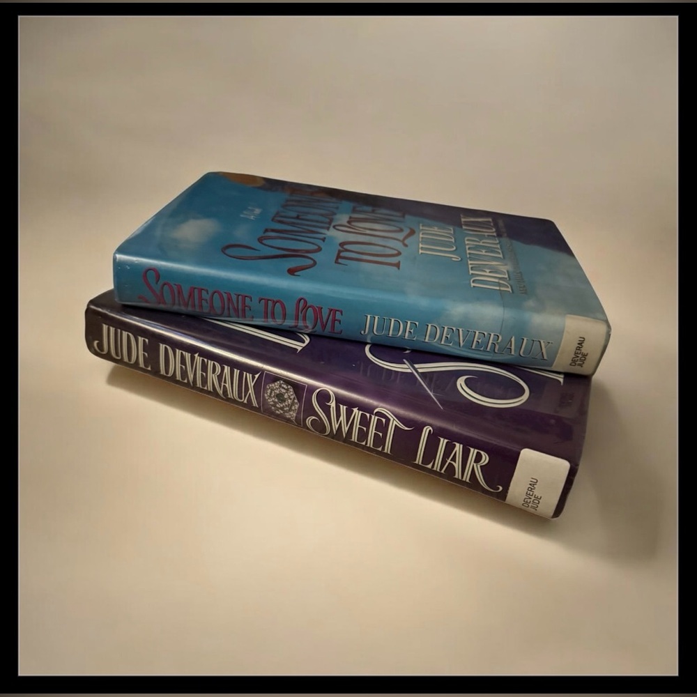 Jude Deveraux Romance Book Set | Sweet Liar & Someone to Love | Hardcover Novels - Picture 3 of 4